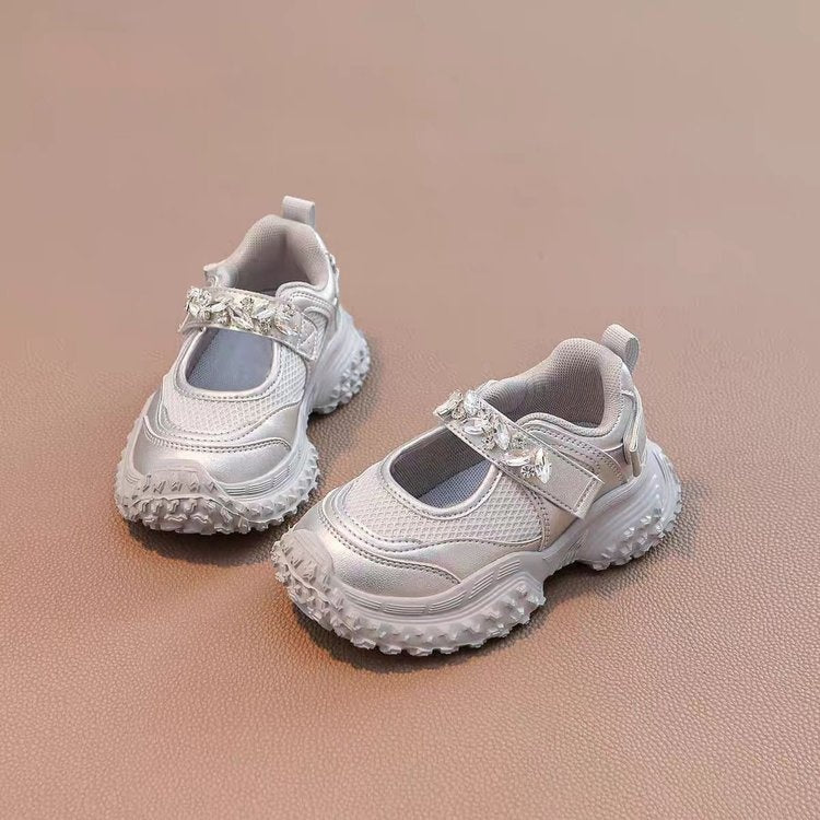 2026 New Summer Girls Sneakers, Breathable Mary Jane Shoes & Chunky Dad Casual Shoes For Big Kids