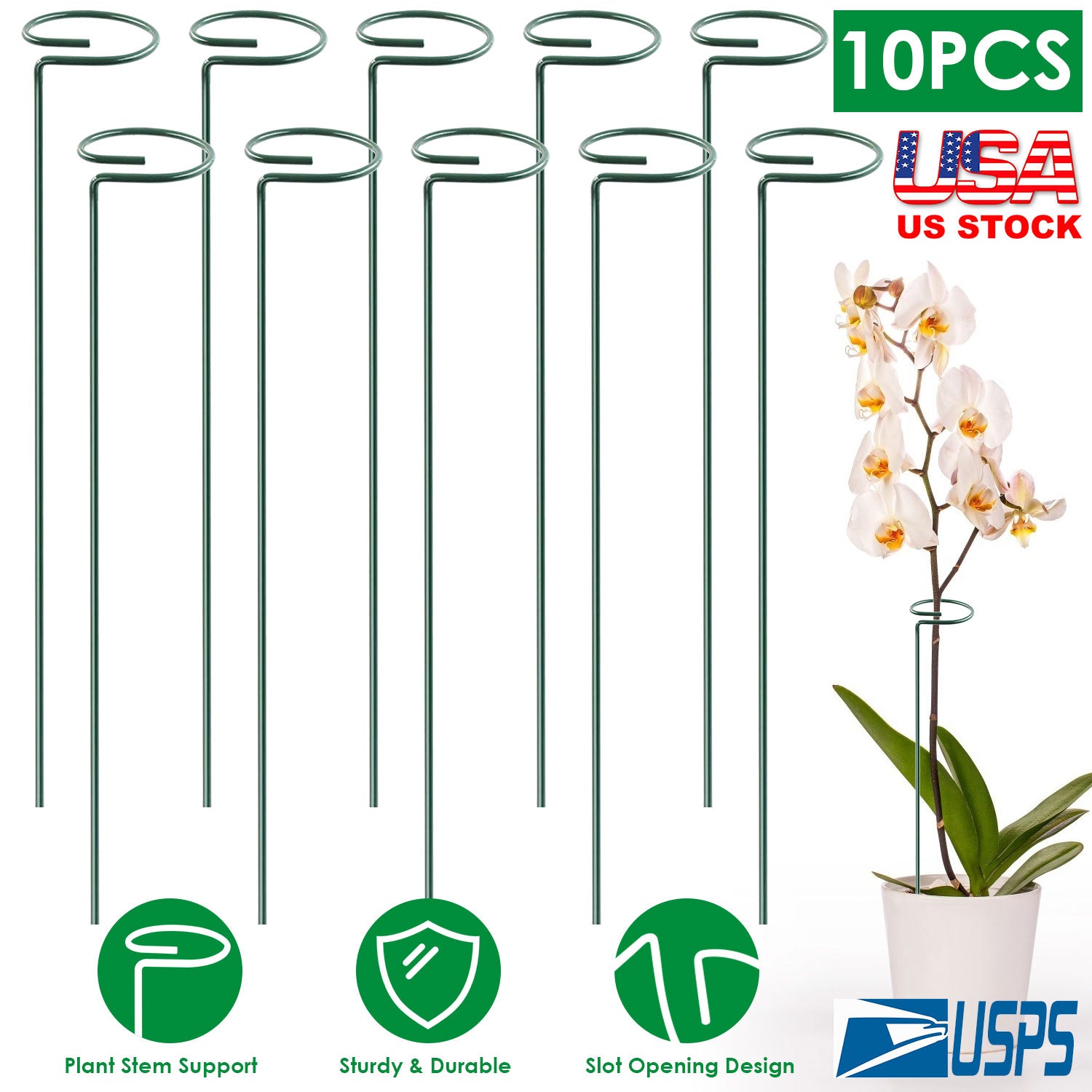 Garden Plant Support Stakes for Single Stem