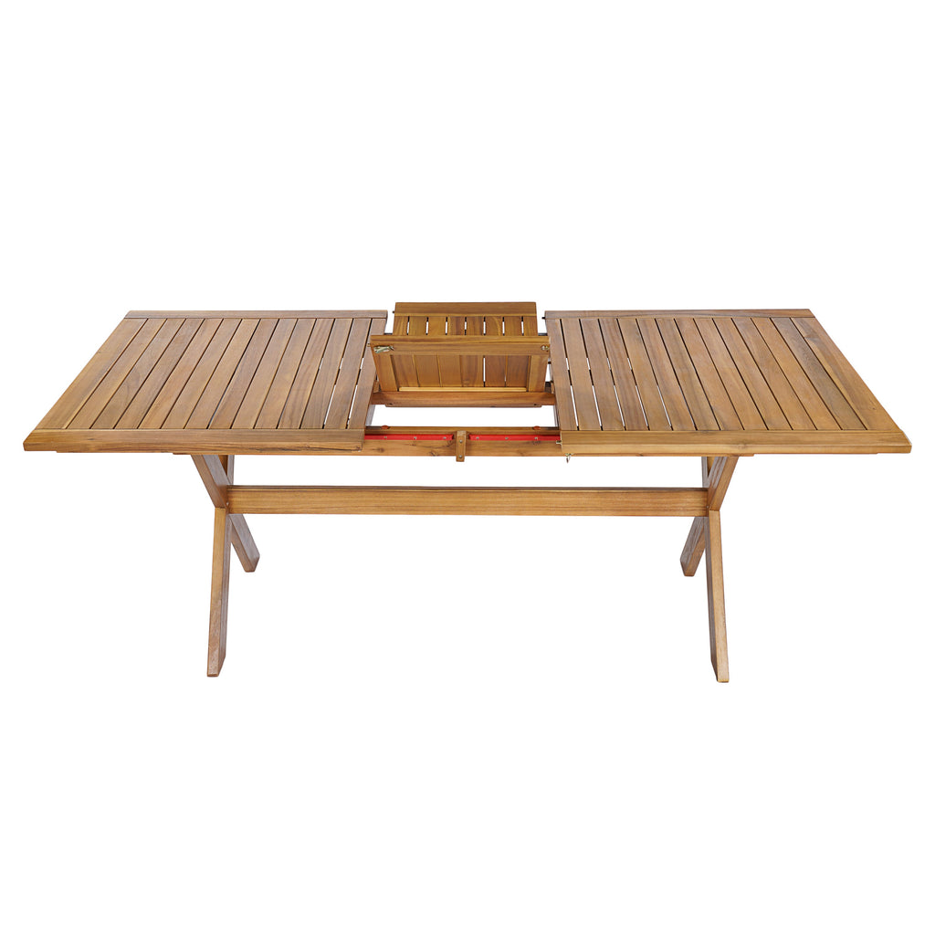 7 Pieces Acacia Wood Outdoor Dining Set