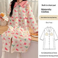 Air-cotton Padded Nursing Dress For Pregnant Women With Built-in Breast Pads