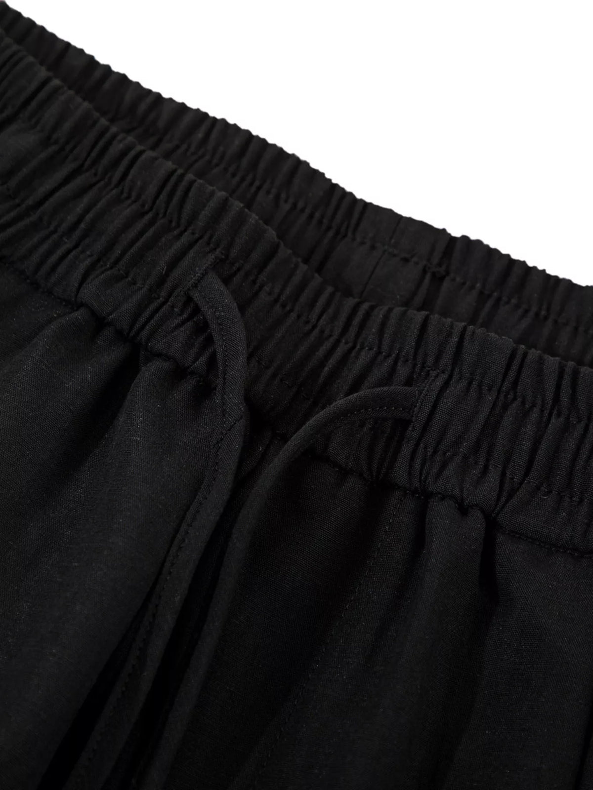 Men's Wide-Leg Drawstring Pants