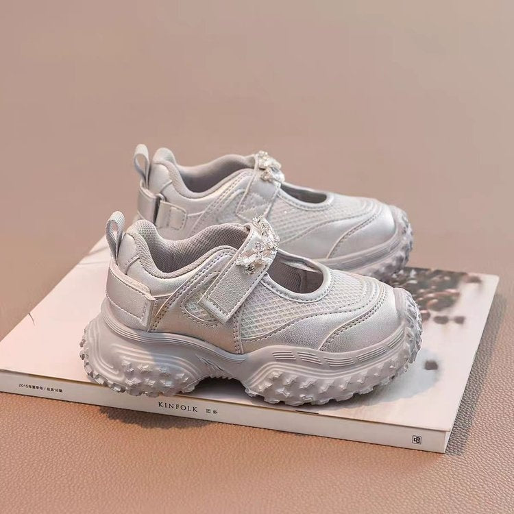 2026 New Summer Girls Sneakers, Breathable Mary Jane Shoes & Chunky Dad Casual Shoes For Big Kids