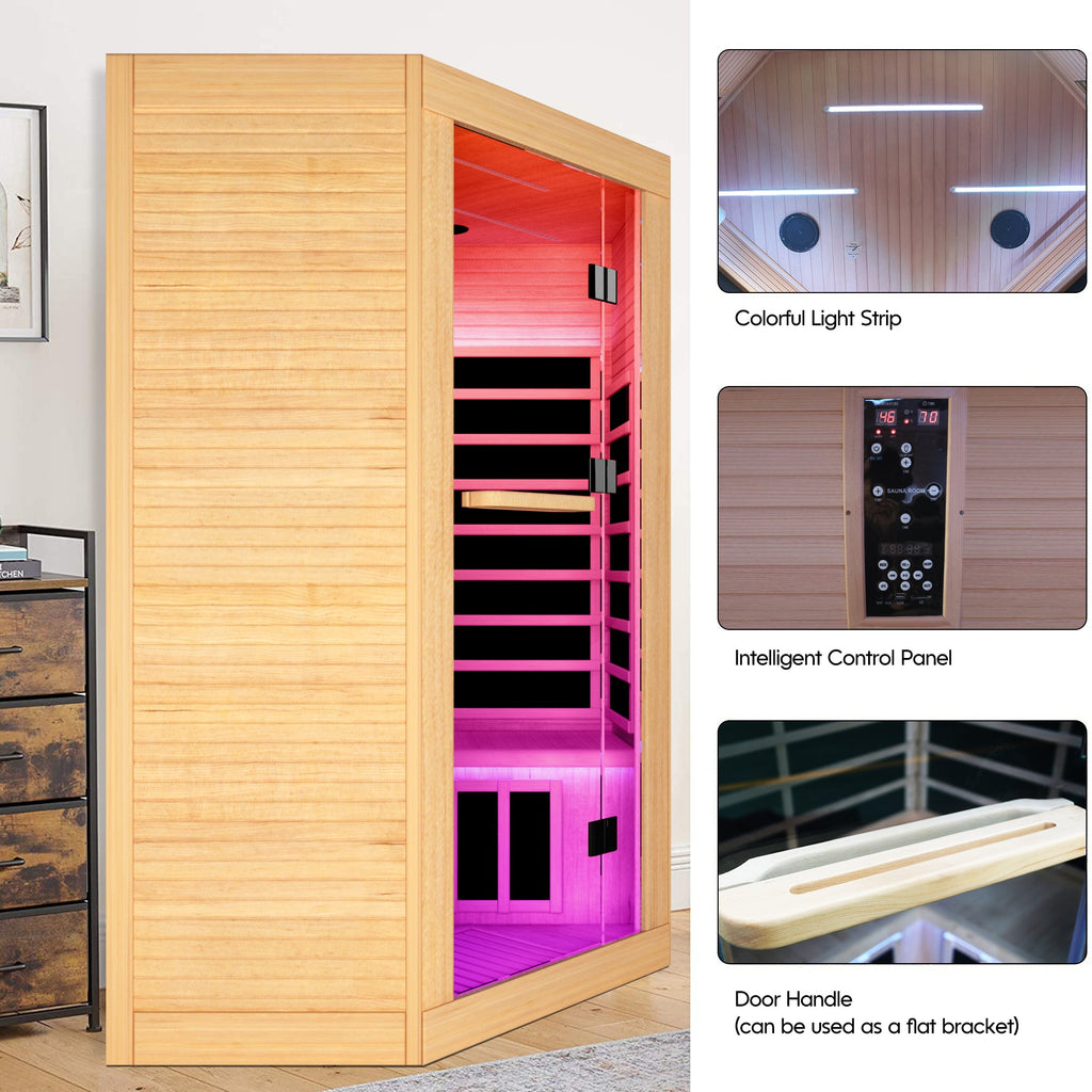 Canadian Hemlock Pentagonal Double Sauna