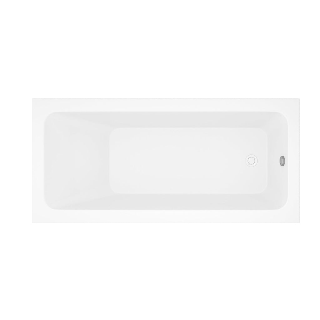 66-Inch Acrylic Built-in Soaking Tub - Glossy