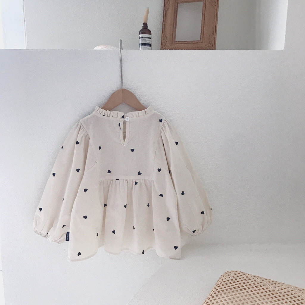 Girls Sweet Love Long-sleeved Shirt