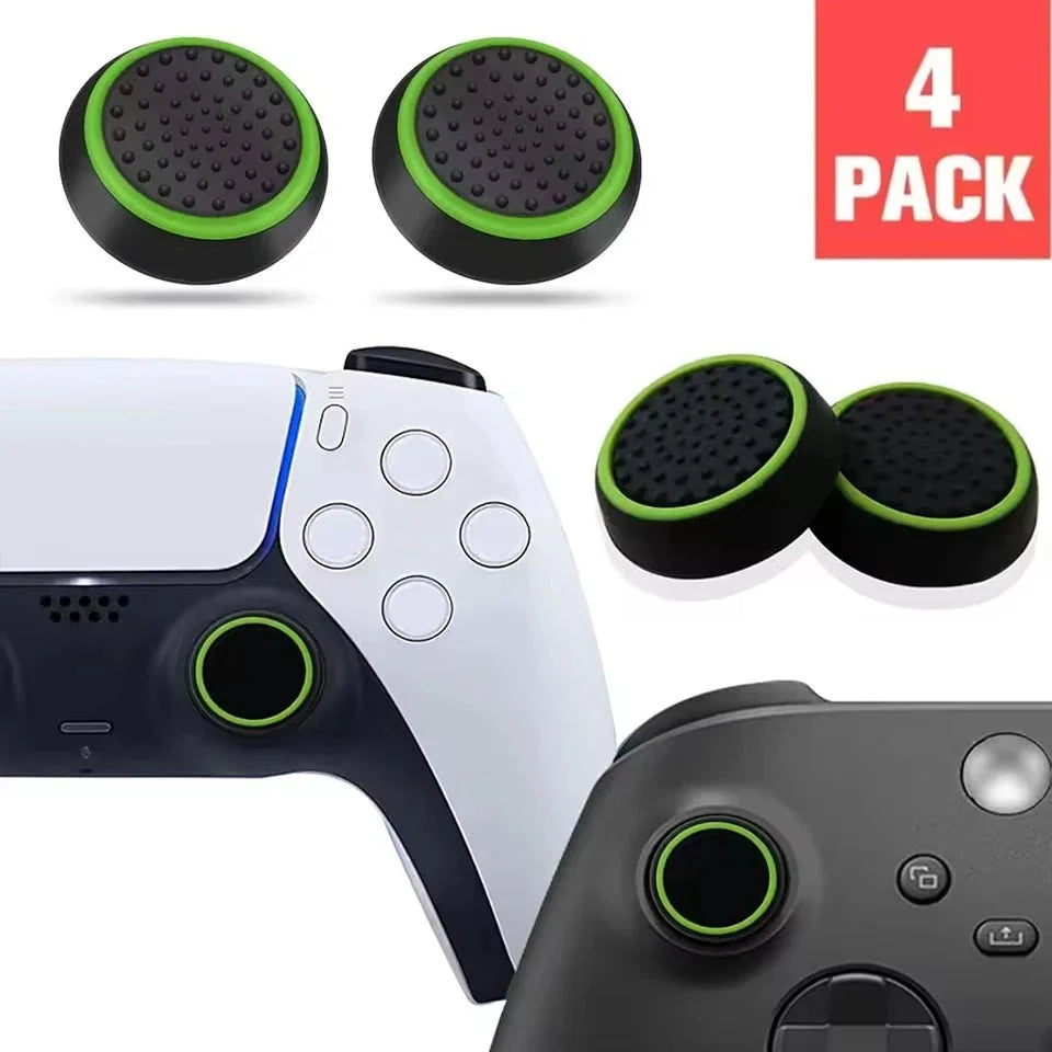 4PCS Silicone Thumbstick Grip Caps | Universal Joystick Covers for PS5, PS4, Xbox, Steam Deck, and Switch Pro Controllers