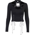 Autumn And Winter Drawstring Strap Retro Women's Clothing