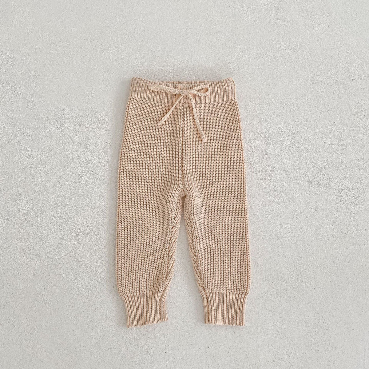 Infants And Children Baby Bunched Feet Style Pants Cotton Knitted