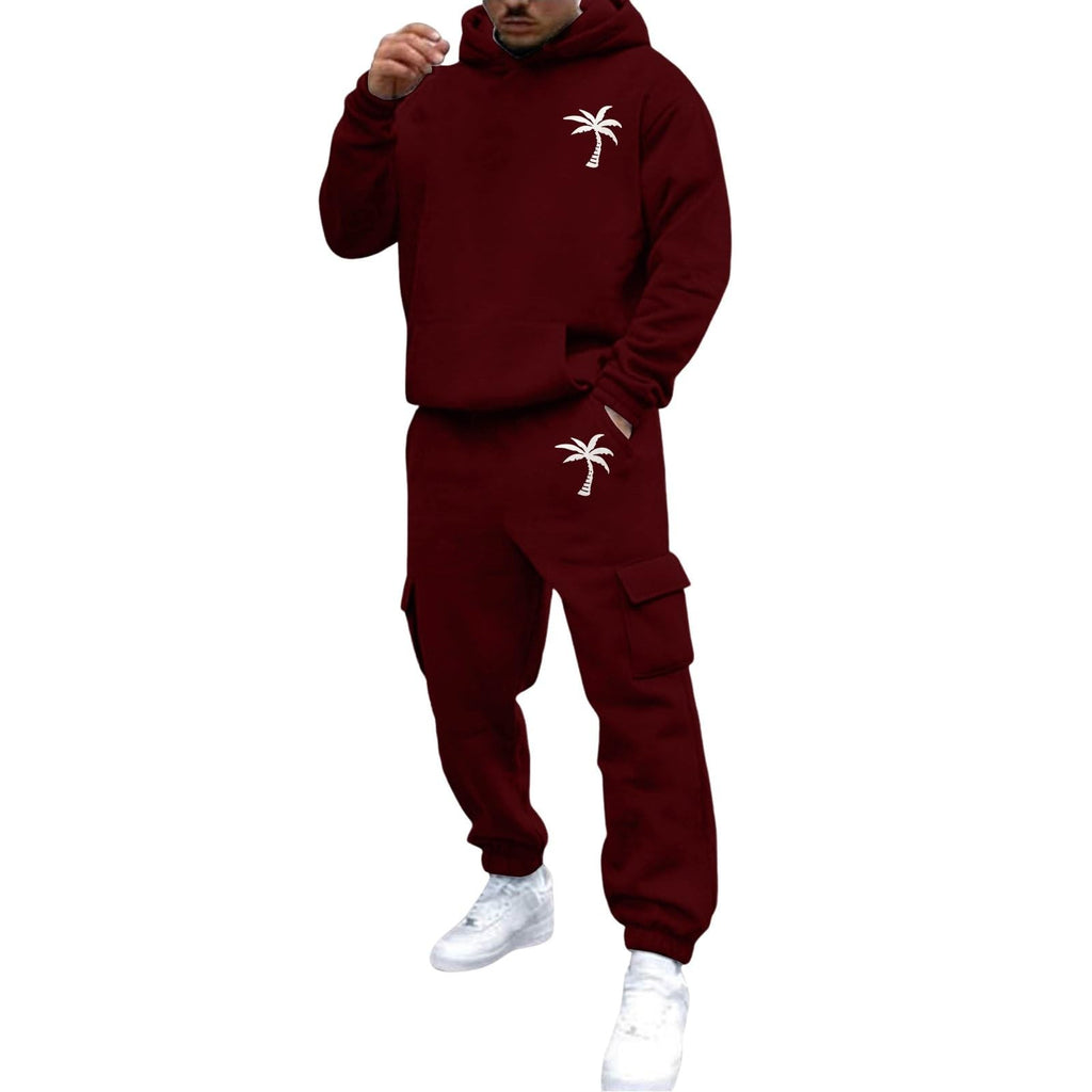 Men's 2 Piece Outfits Hoodie Sweatshirt Tracksuit & Joggers Sweatpants Sweatsuit Set