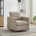 30.7"W Square Upholstered 360° Swivel Accent Chair