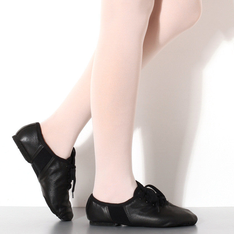 Leather Soft Bottom Practice Folk Dancing Shoes