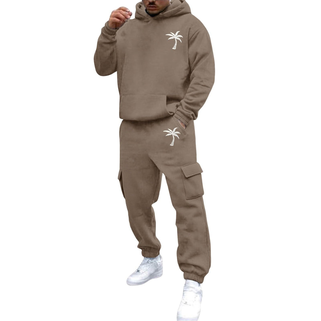 Men's 2 Piece Outfits Hoodie Sweatshirt Tracksuit & Joggers Sweatpants Sweatsuit Set