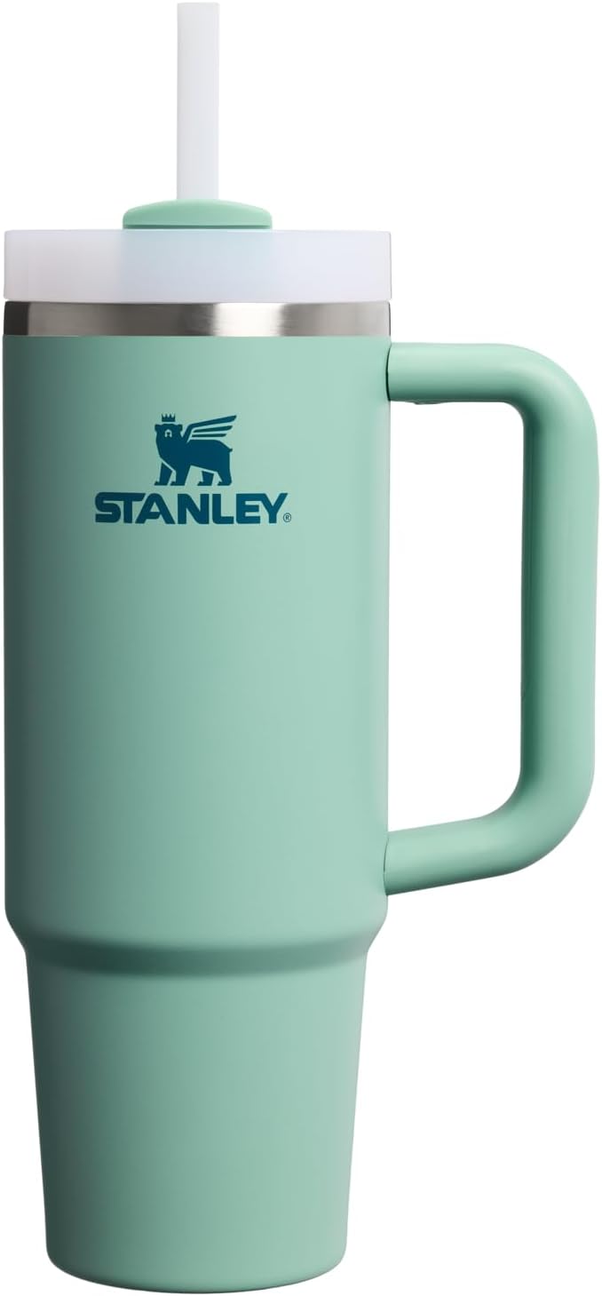 STANLEY Quencher H2.0 Tumbler with Handle and Straw 30 oz | Flowstate 3-Position Lid | Cup Holder Compatible for Travel | Insulated Stainless Steel Cup | BPA-Free | Nectarine