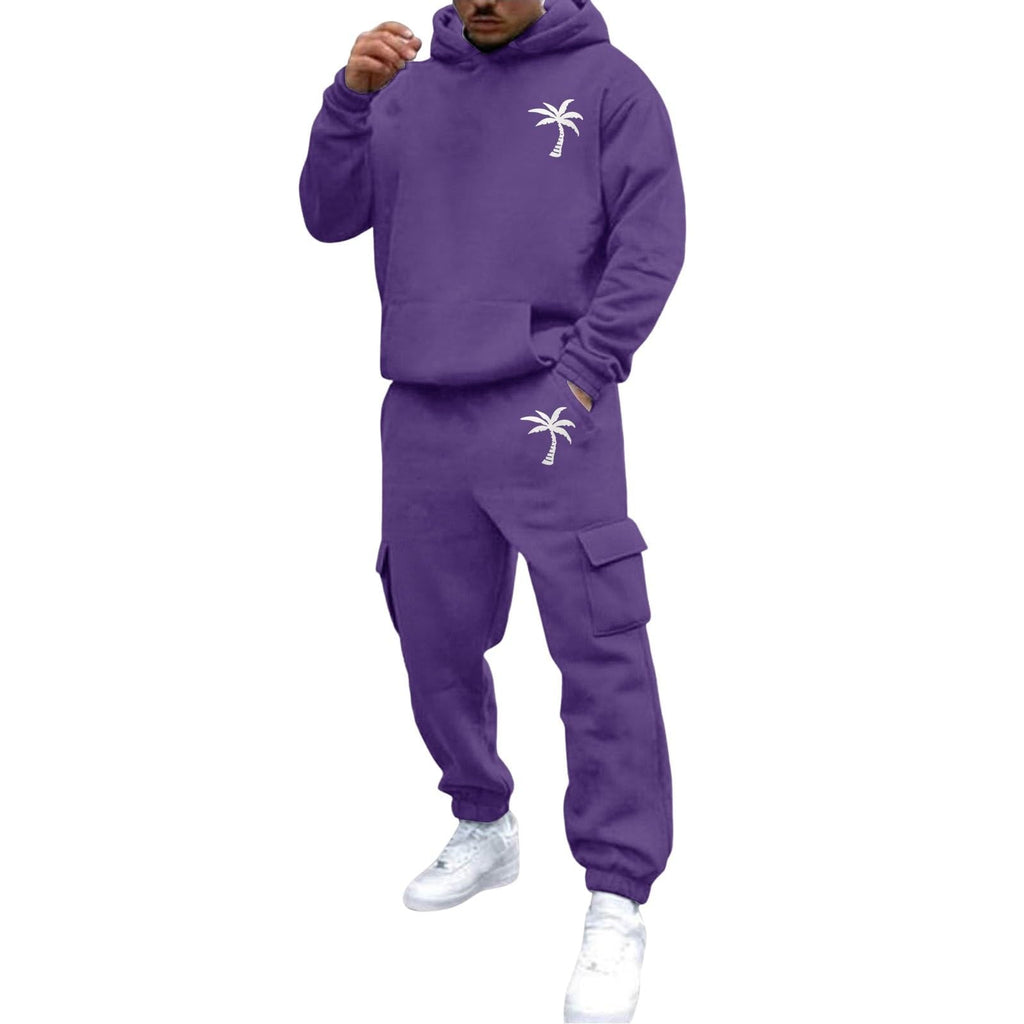 Men's 2 Piece Outfits Hoodie Sweatshirt Tracksuit & Joggers Sweatpants Sweatsuit Set