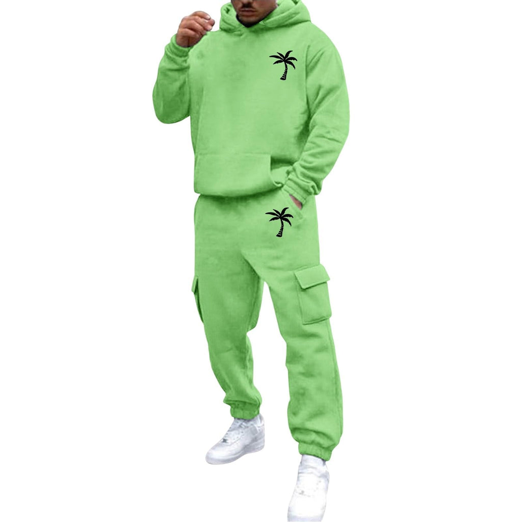 Men's 2 Piece Outfits Hoodie Sweatshirt Tracksuit & Joggers Sweatpants Sweatsuit Set