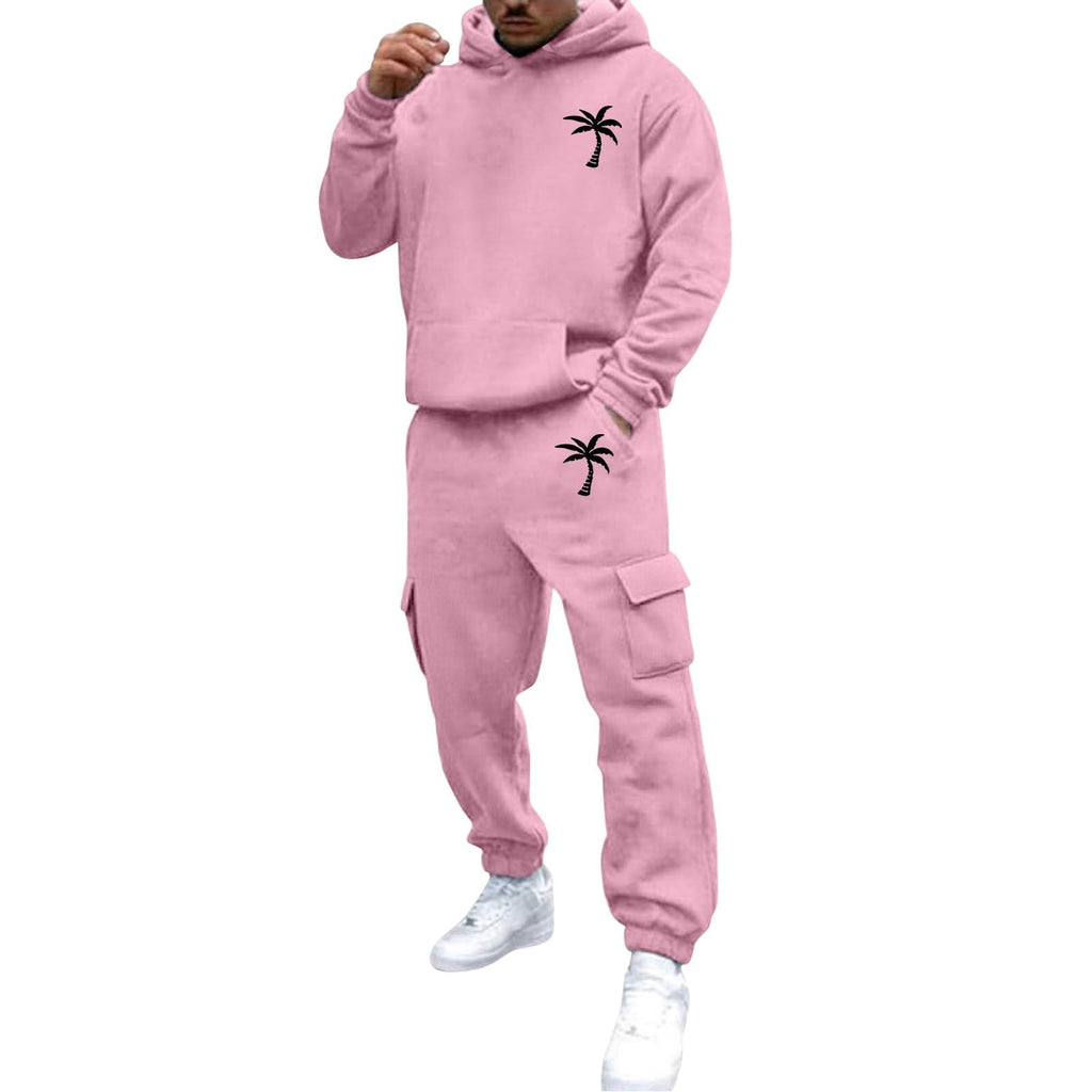 Men's 2 Piece Outfits Hoodie Sweatshirt Tracksuit & Joggers Sweatpants Sweatsuit Set