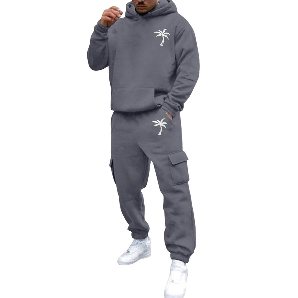 Men's 2 Piece Outfits Hoodie Sweatshirt Tracksuit & Joggers Sweatpants Sweatsuit Set