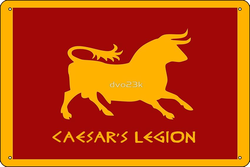 Caesar's Legion 12 x 8 Inch Aluminum Wall Sign