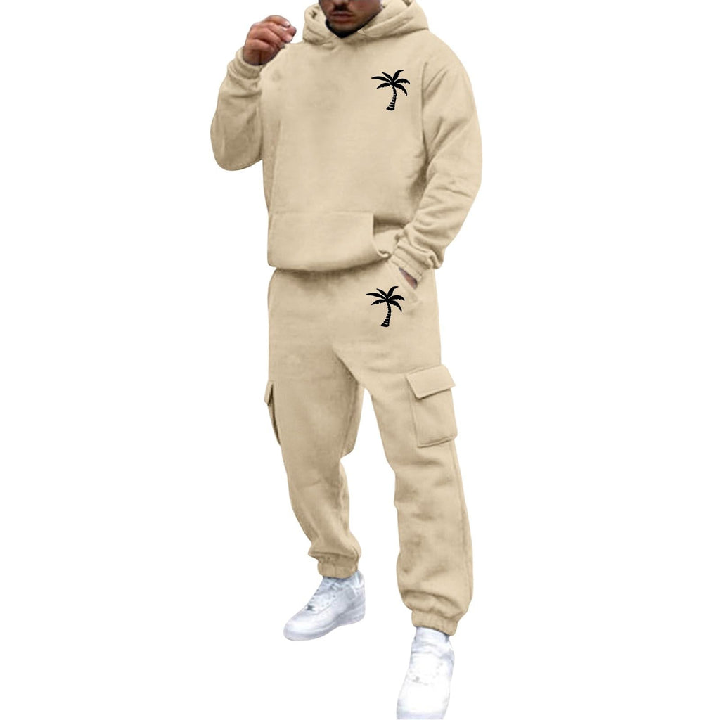 Men's 2 Piece Outfits Hoodie Sweatshirt Tracksuit & Joggers Sweatpants Sweatsuit Set