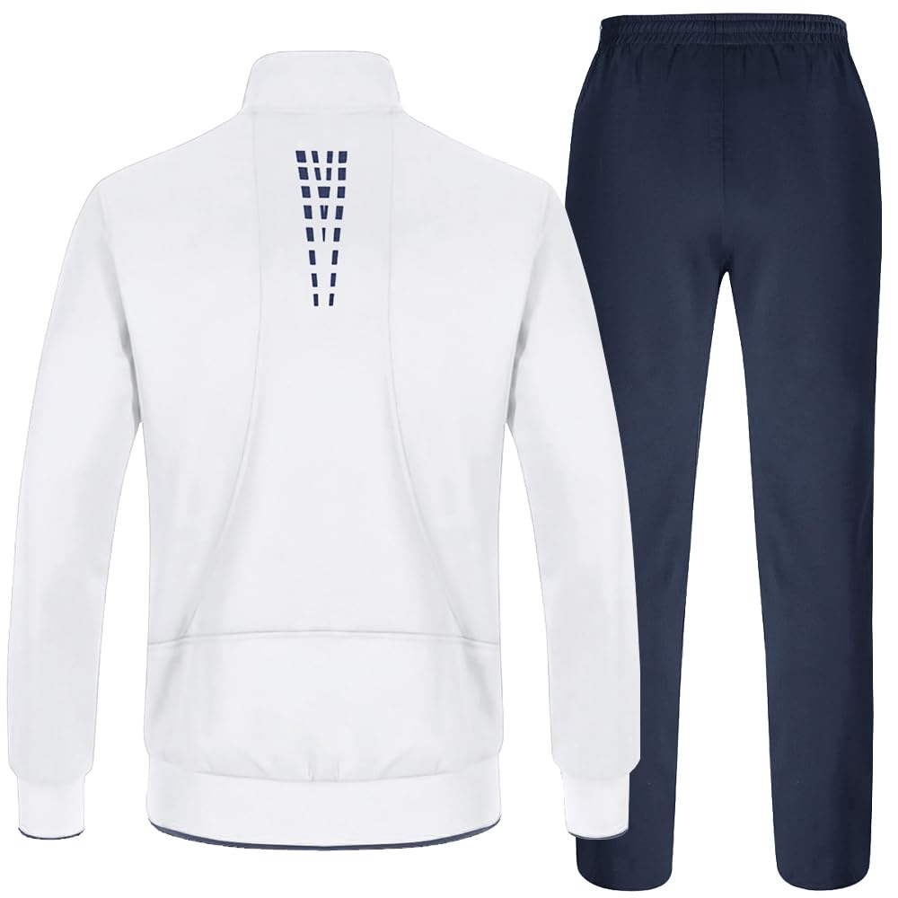 TBMPOY Men's Tracksuits Sweatsuits for Men Sweat Track Suits 2 Piece Casual Athletic Jogging Warm Up Full Zip Sets
