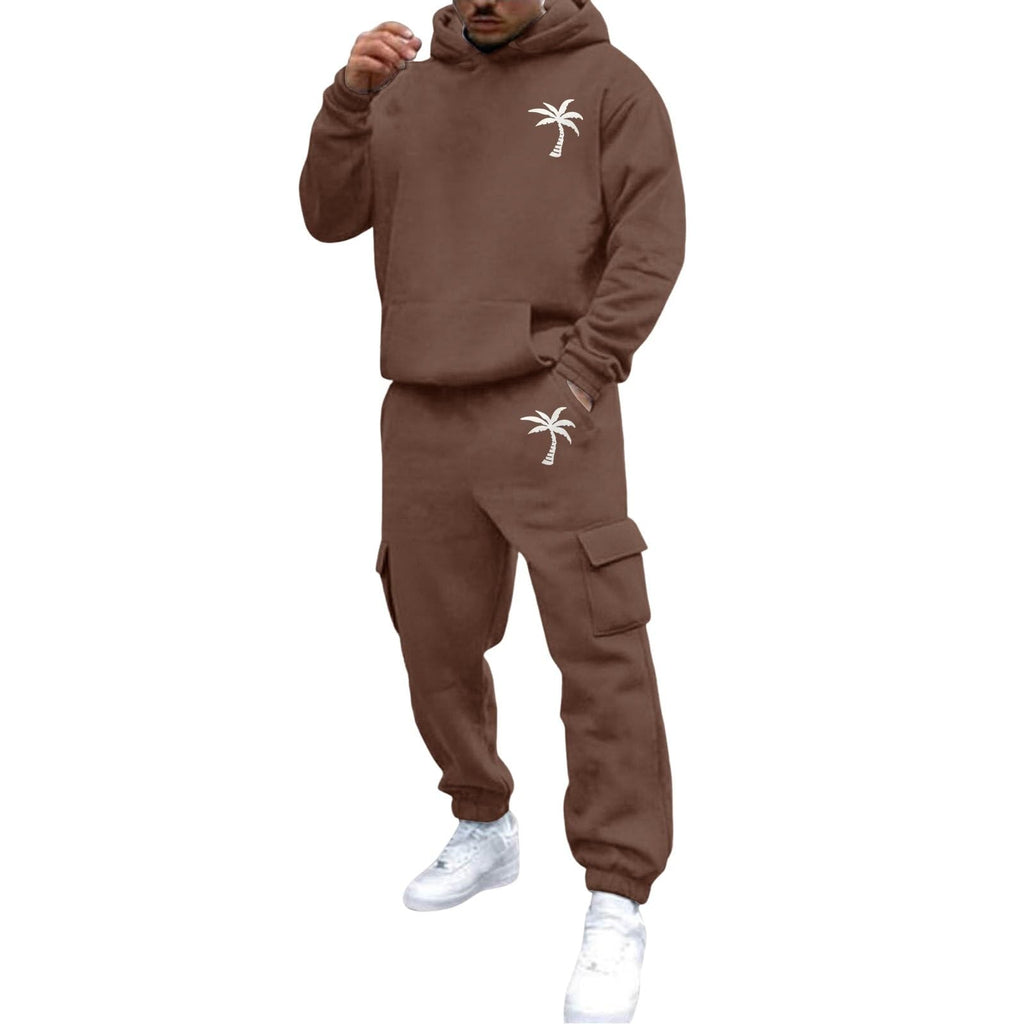 Men's 2 Piece Outfits Hoodie Sweatshirt Tracksuit & Joggers Sweatpants Sweatsuit Set