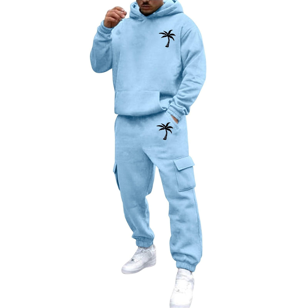 Men's 2 Piece Outfits Hoodie Sweatshirt Tracksuit & Joggers Sweatpants Sweatsuit Set