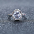 Aliexpress eBay Wedding Engagement Ring Factory wholesale zircon ring Nvjie paktong explosion of Europe