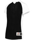 WOMEN'S TWO-BUTTON SOFTBALL JERSEY - MOISTURE-WICKING