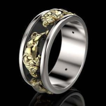 Wish Best-selling God Ox Ring Two-tone