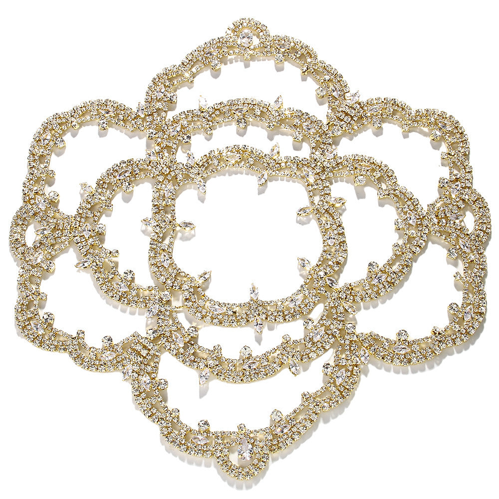 Floral Temperament Retro Bride Headband Rhinestone