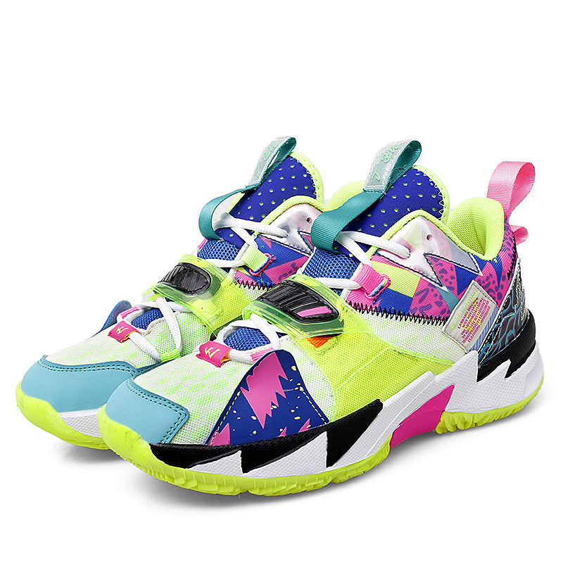 Autumn Flying Surface Woven Youth Basketball Shoes