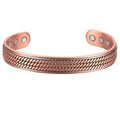 Magnetic Red Copper Adjustable Braided Bracelet