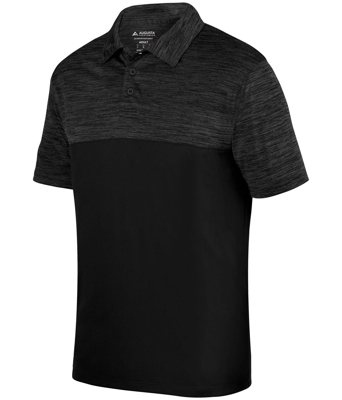 SHADOW TONAL HEATHER POLO - MOISTURE-WICKING POLYESTER