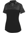 WOMEN'S SHADOW TONAL HEATHER POLO - MOISTURE-WICKING