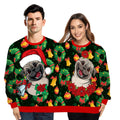 2026New Autumn And Winter Christmas Clothing European And American Best-Selling 3D Digital Printing Male And Female Couple One-Piece Round Neck Sweatshirt