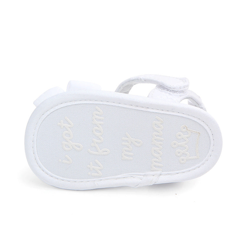 Bow baby shoes