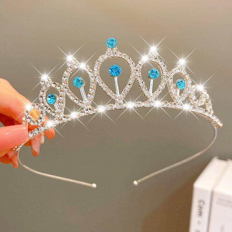 Sweet Fashion Jewelry Hair Accessories Multicolor Pearl Crown Banquet Birthday Fashion Princess Headband Girl Kawaii Crown Crown Headband Headgear Headgear Crystal  Wedding Party Hair Accessories