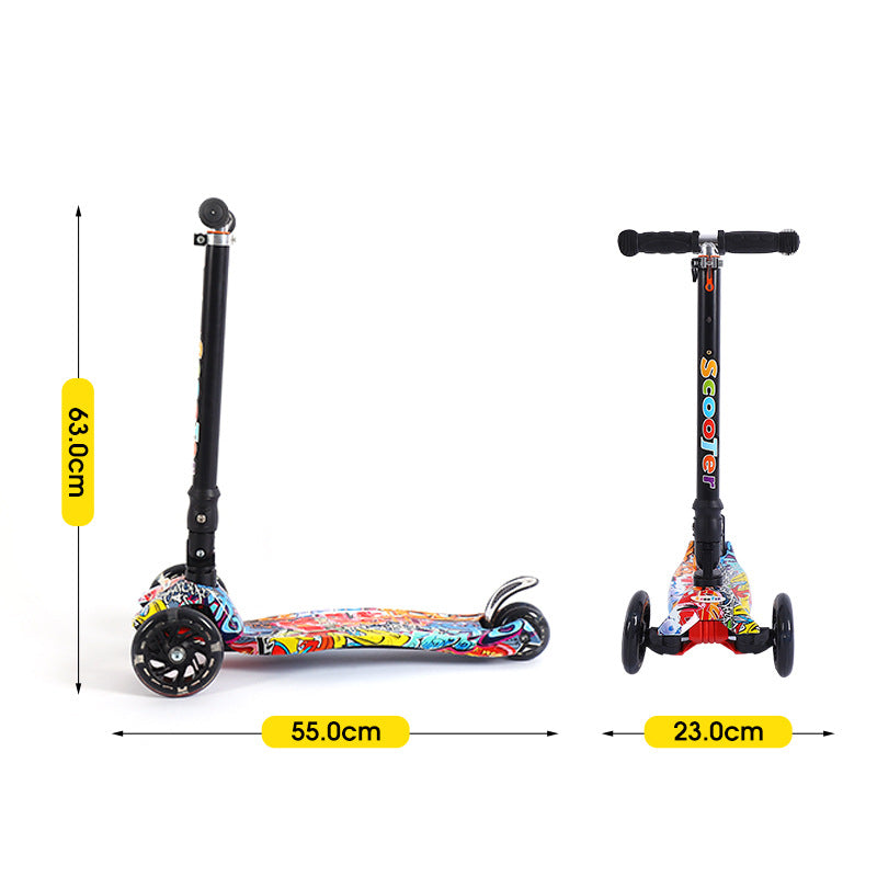 Foldable Height-adjustable Childrens Scooter