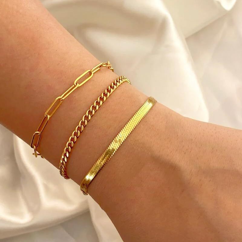 Multi-layer Light-luxury Bracelet Round-bead Chain Anklet