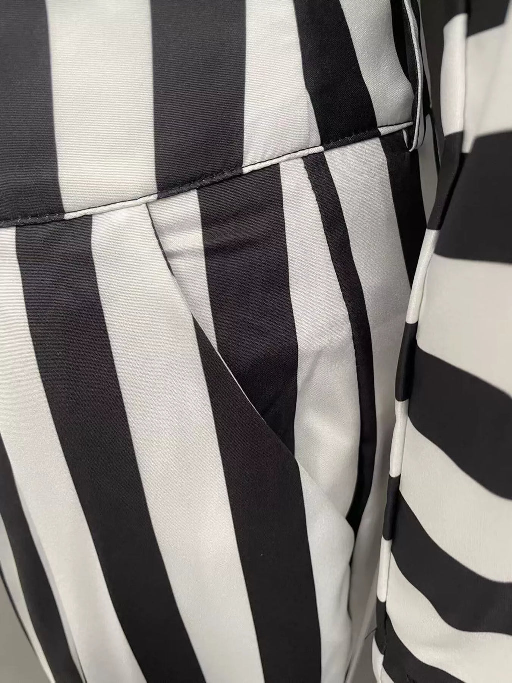 Striped Long Sleeve Top and Pants Set