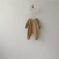 Comfortable And Simple Baby Long-sleeved One-piece