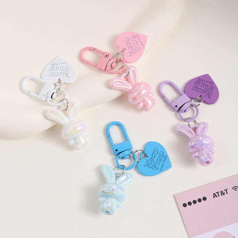 Cartoon Bunny DIY Keychain Pendant