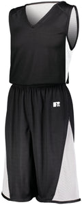 YOUTH UNDIVIDED SINGLE PLY REVERSIBLE SHORTS - MOISTURE-WICKING