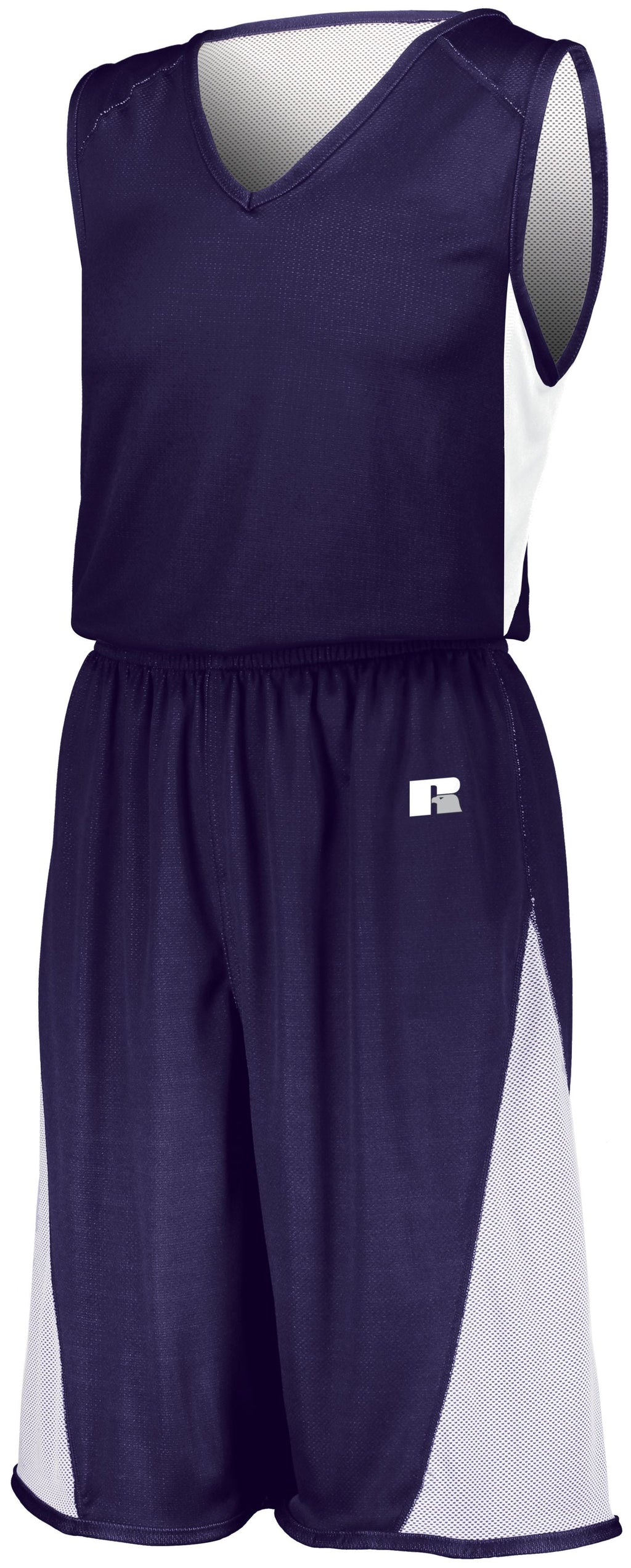 YOUTH UNDIVIDED SINGLE PLY REVERSIBLE SHORTS - MOISTURE-WICKING