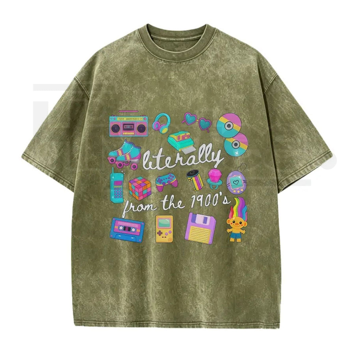 Literally From The 1900s Vintage T-Shirt – Funny Retro 90s Meme Graphic Tee