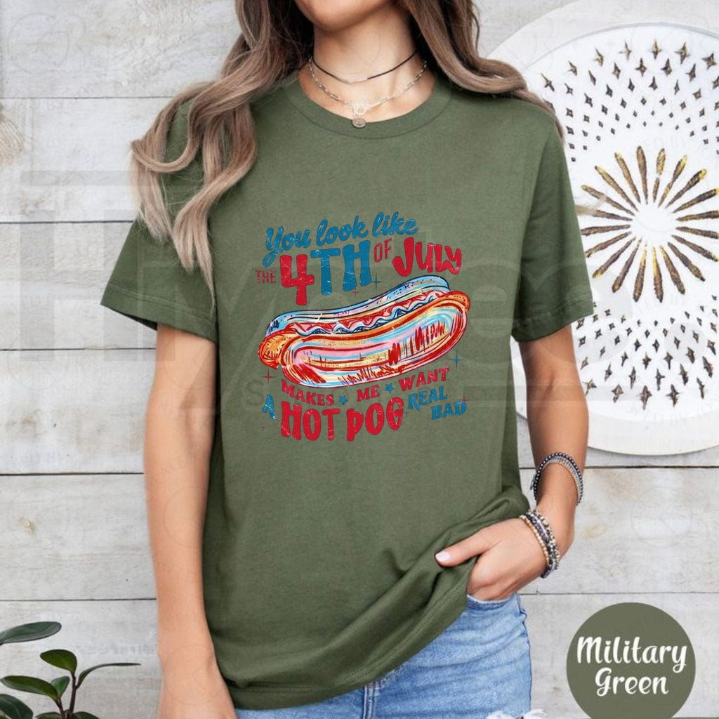 You Look Like the 4th of July T-Shirt – Patriotic USA Graphic Tee, 250th Anniversary Independence Day Shirt
