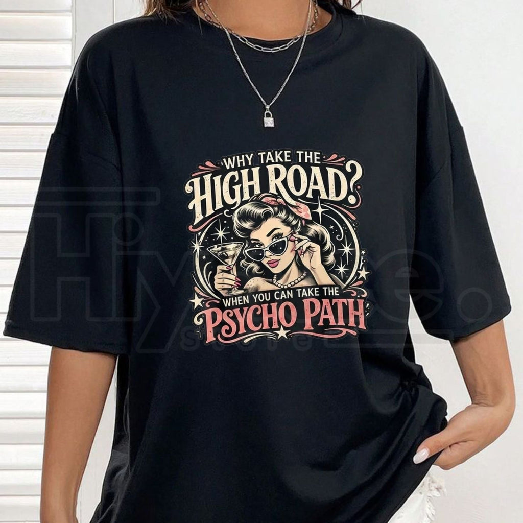 Vintage Retro Pin-Up Girl Graphic T-Shirt – Men's Cotton Casual Humor Tee