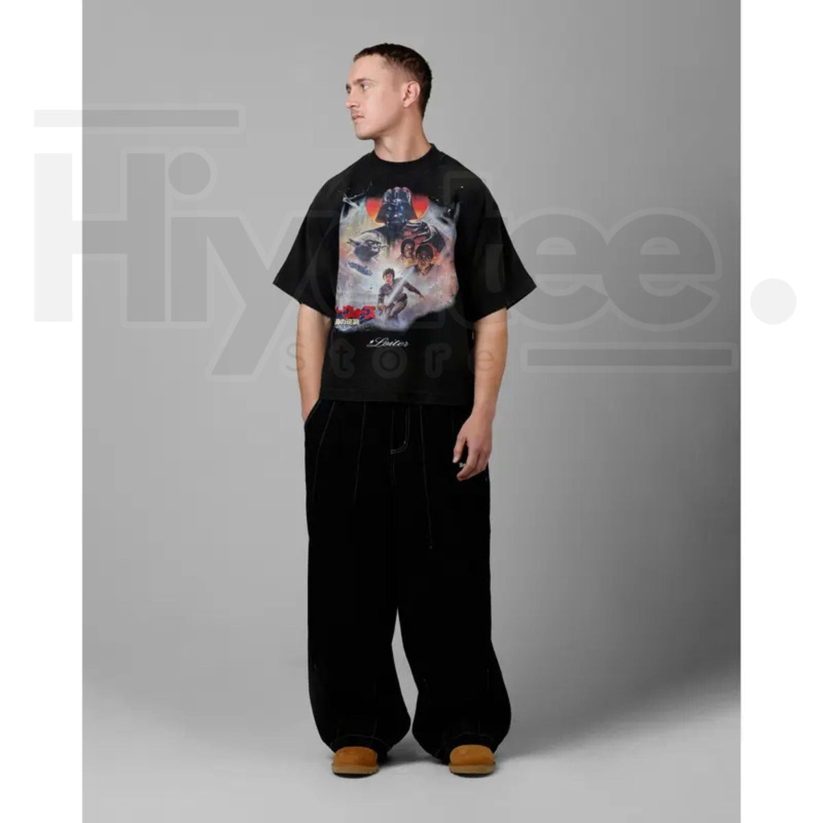 Loiter Star Wars Vintage T-Shirt Washed – Retro Sci-Fi Graphic Heavyweight Streetwear Tee