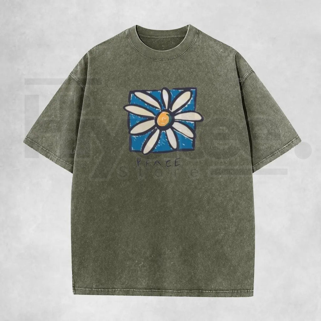 Holafish Acid Vintage Washed T-Shirt – Premium Relaxed Fit Unisex Graphic Tee