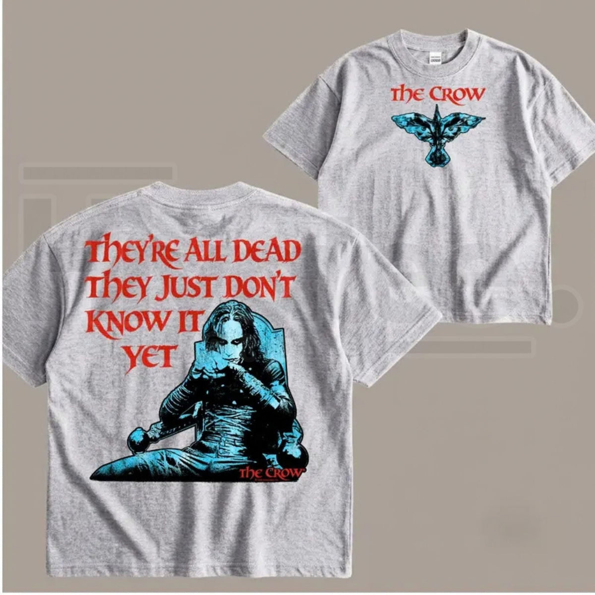 The Crow They're All Dead T-Shirt – Eric Draven Vintage Graphic Tee